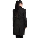 Abrigo negro para mujer de pistola - Abrigo de luna XL