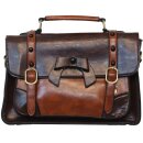 Banned Handbag - Leather Bow Dark Brown