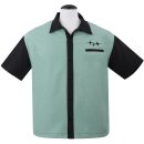 Steady Clothing Maglia da bowling vintage - Retro, Rad e Ready Mint Green