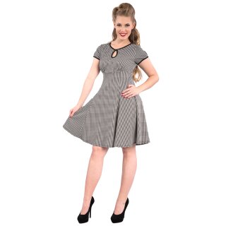 Steady Clothing Vintage Skater Dress - Charm Me Houndstooth S