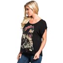 Sullen Clothing Damen T-Shirt - Queen Of Hearts Dolman XS