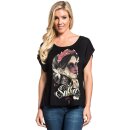 Sullen Clothing Ladies T-Shirt - Queen Of Hearts Dolman XL