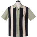 Steady Clothing Vintage Bowling Shirt - The Kings Jive Apfelgrün S