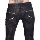 Bloodletting Pantaloni Jeans Donna Jeans - Tight Zip Hipster Art Denim 30