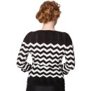 Maglione Dancing Days knitted - Vanilla Top Black