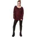 Pull en maille banni - Touch Break Top Rouge S