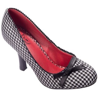 Dancing Days High Heel Pumps - String Of Pearl Houndstooth