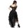 Abito corsetto Burlesque - Ophelie Brocade a righe marroni