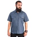 Camisa del Oeste de Steady Clothing - Bushwa Dark Blue S