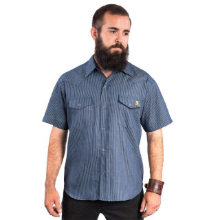 Steady Clothing Western Shirt - Bushwa Dark Blue M
