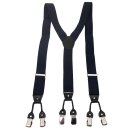 Banned Suspenders - Rockabilly Braces Navy Blue