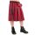 Falda de tartán Black Pistol - Falda corta de tartán Rojo M