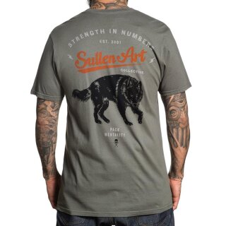 Sullen Clothing T-Shirt - Blaq Wolf L