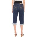 Pantalon Jeans Queen Kerosin - Capri Blue Wash