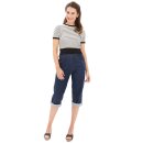 Queen Kerosin Jeans Trousers - Capri Blue Wash 30