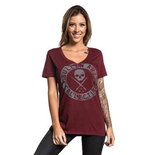 Sullen Clothing Ladies T-Shirt - Cracked Badge S