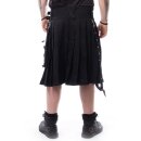 Falda de tartán negro químico - Calle Kilt XL