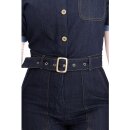 Queen Kerosin Denim Jumpsuit - Rosie Overall Navy Blue