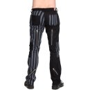 Black Pistol Jeans Hose - Freak Pants Grau gestreift 26