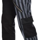 Black Pistol Jeans Trousers - Freak Pants Sriped Grey 34