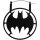 Gothic Earrings - Bat Shadow