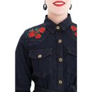 Robe en jean vintage Queen Kerosin - Country Roses XXL