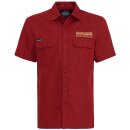 King Kerosin Vintage Worker Shirt - Speed Shop CA Red XL