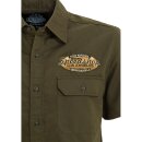 King Kerosin Vintage Worker Shirt - Speedshop Olive