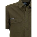 King Kerosin Vintage Worker Shirt - Speedshop Olive M