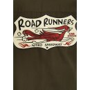 King Kerosin Vintage Worker Shirt - Road Runners Olive