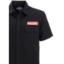Camicia da lavoro vintage King Kerosin Vintage - Più veloce e più rumoroso nero XL