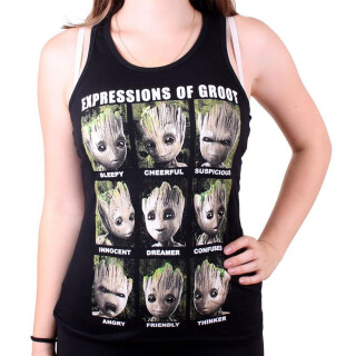 Guardians Of The Galaxy Damen Tank Top - Expressions Of Groot M