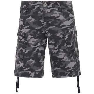 King Kerosin Cargo Shorts - Bermuda Camouflage W: 40