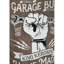 King Kerosin Vintage Worker Hemd - Home Made Khaki XXL