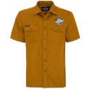 King Kerosin Vintage Worker Shirt - True Roots Ochre Yellow