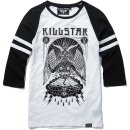 Camiseta raglán de manga 3/4 de Killstar - In Like Sin XS