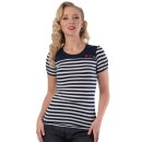 Steady Clothing Damen T-Shirt - Little Rebel Dunkelblau