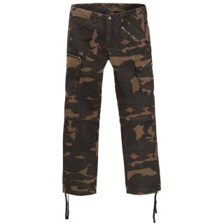King Kerosin Cargo Jeans Hose / Shorts - Dual Camouflage