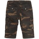 King Kerosin Cargo Jeans Pantalones / Pantalones cortos - Doble Camuflaje W30 / L32