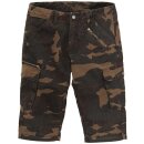 King Kerosin Cargo Jeans Hose / Shorts - Dual Camouflage W32 / L32