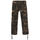 King Kerosin Cargo Jeans Pantalones / Pantalones cortos - Doble Camuflaje W40 / L34