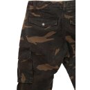 King Kerosin Cargo Jeans Pantaloni / Pantaloncini - Dual Camouflage W40 / L34