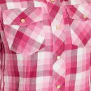 Queen Kerosin Flannel Shirt- Blanko Pink L