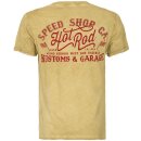 King Kerosin T-Shirt - Speed Shop CA Yellow