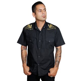 Sun Records by Steady Clothing Western Hemd - Rooster Crow L