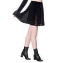 Banned Velvet Mini Skirt - Poison