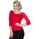 Dancing Days 3/4-Arm Top - Pretty Illusion Red