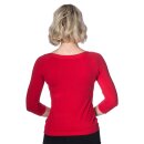 Dancing Days 3/4-Arm Top - Pretty Illusion Red S