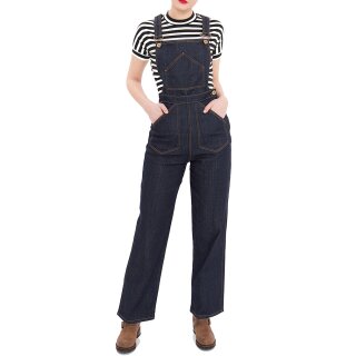 Queen Kerosin Overalls / Jeans Trousers - 2 in 1 Dungaree W27 / L34