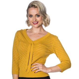 Maglione Dancing Days Vintage - Charlie Chevron Yellow S